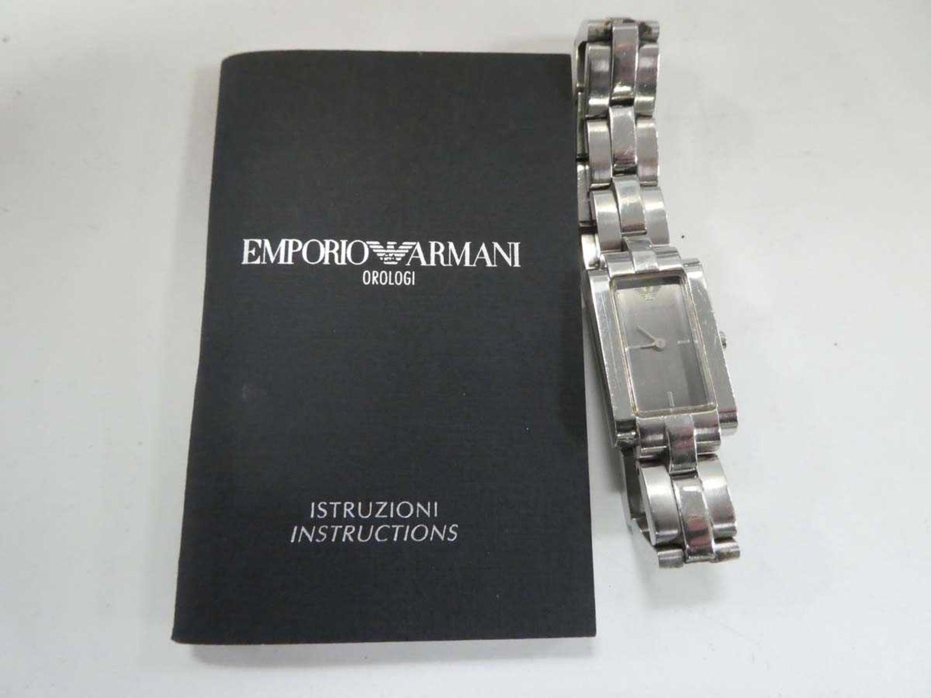 Emporio Armani watch with instructions