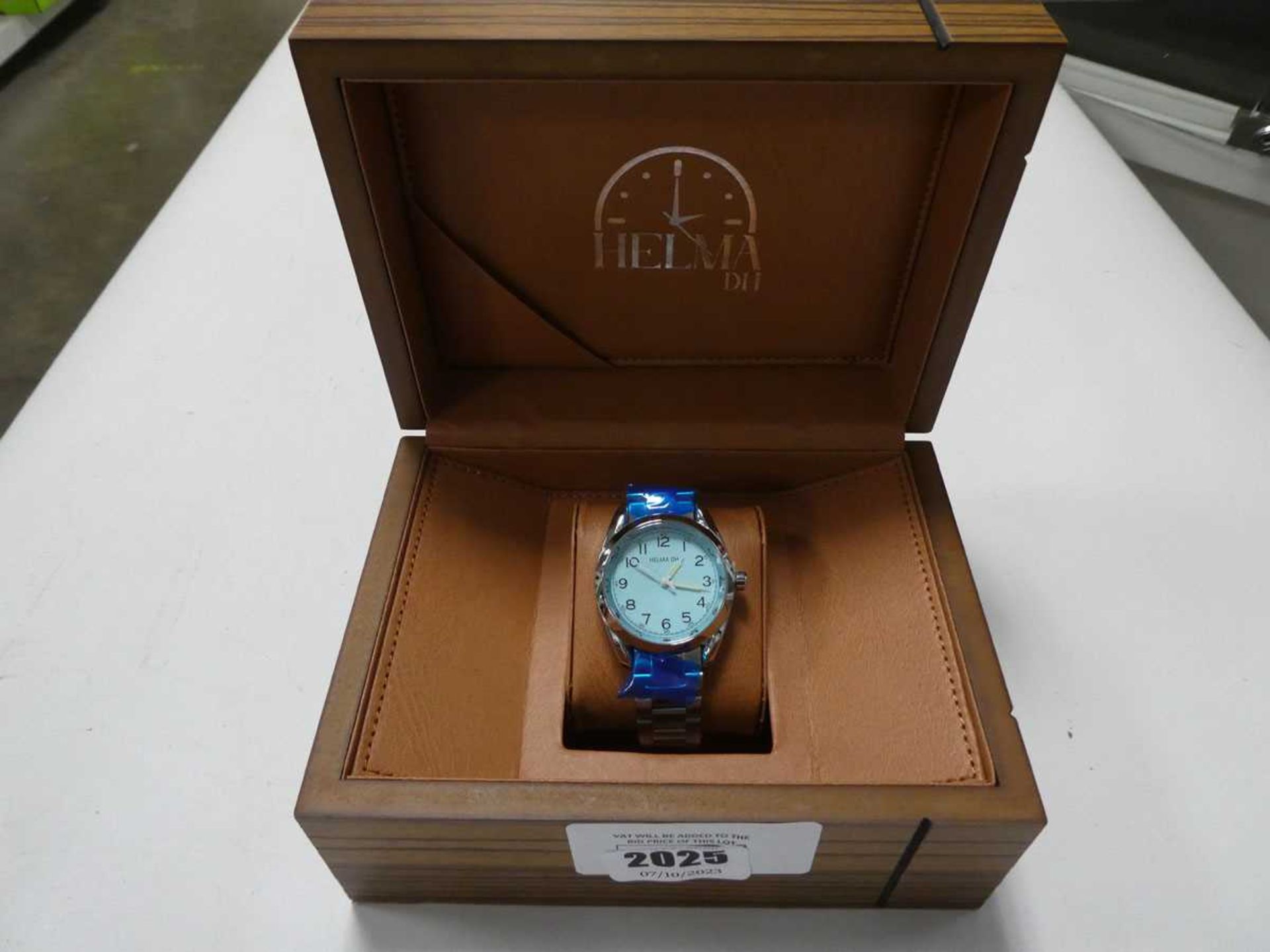 +VAT Helma DH wristwatch with wooden box