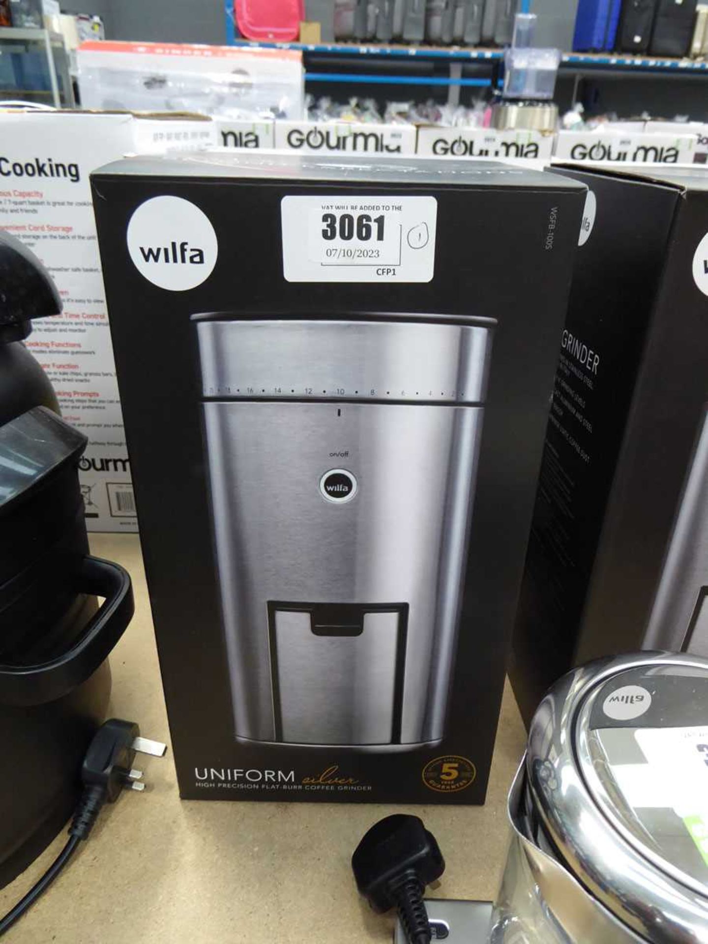 +VAT Wilfa flat bur coffee grinder