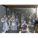 6 x Lladro Christmas themed figures