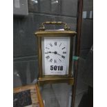 Brass carriage clock