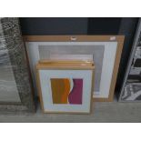 4 x abstract prints to include midnight moon, sands and others plus a Ben Nicholson Tate Gallery