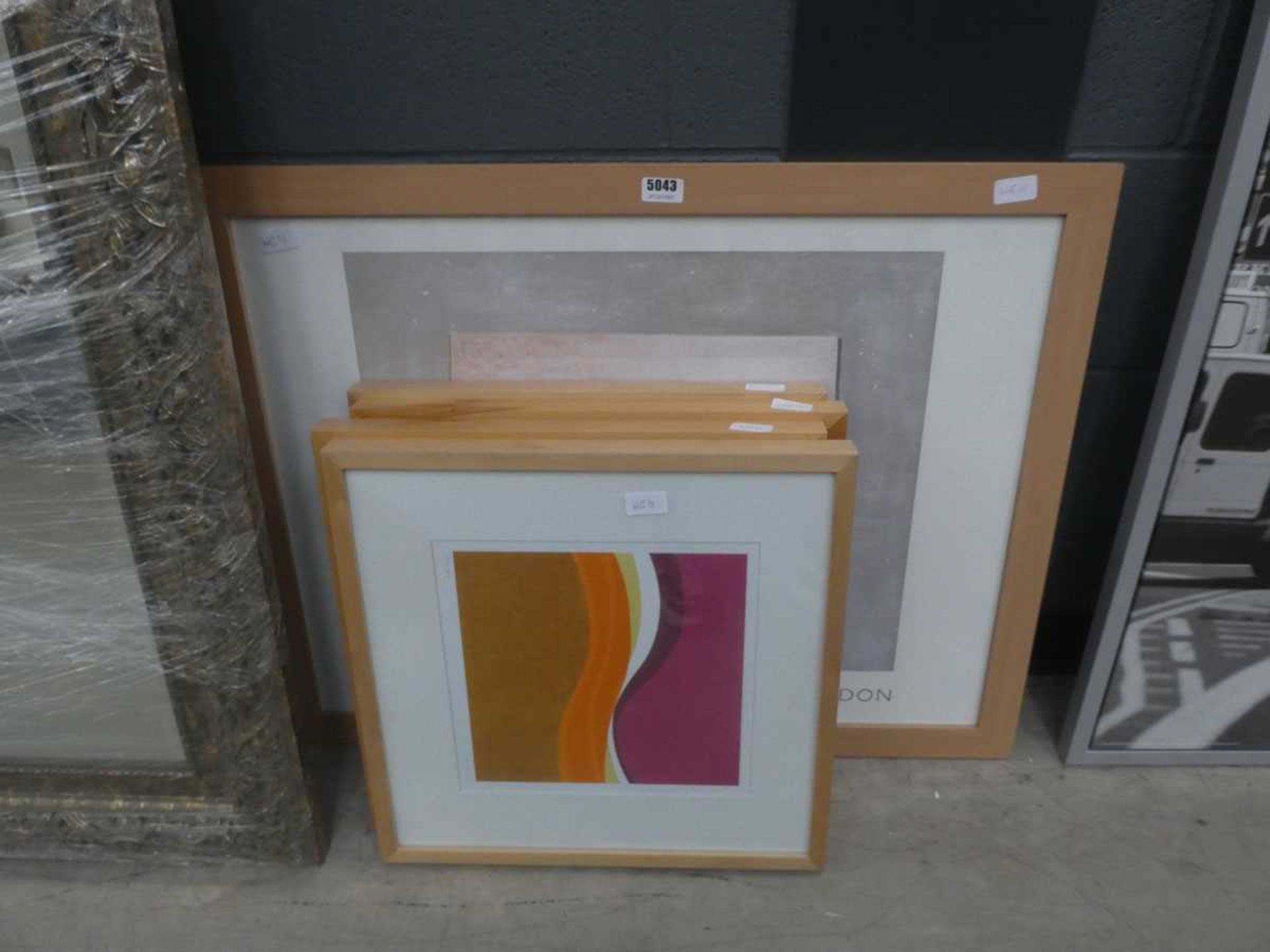 4 x abstract prints to include midnight moon, sands and others plus a Ben Nicholson Tate Gallery