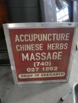 Acupuncture and Chinese herb advising sign