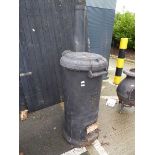 Large round wood burner