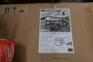 +VAT 2 boxes containing Bentley Design coffee tables