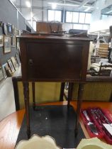 Mahogany pot cupboard