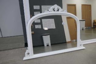 +VAT Overmantel in white painted frame