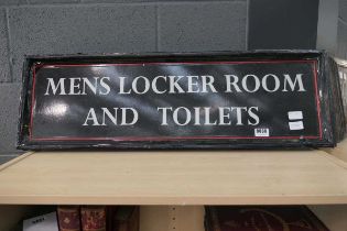 2 x signs - Biddenham Suite and Men's Locker Room