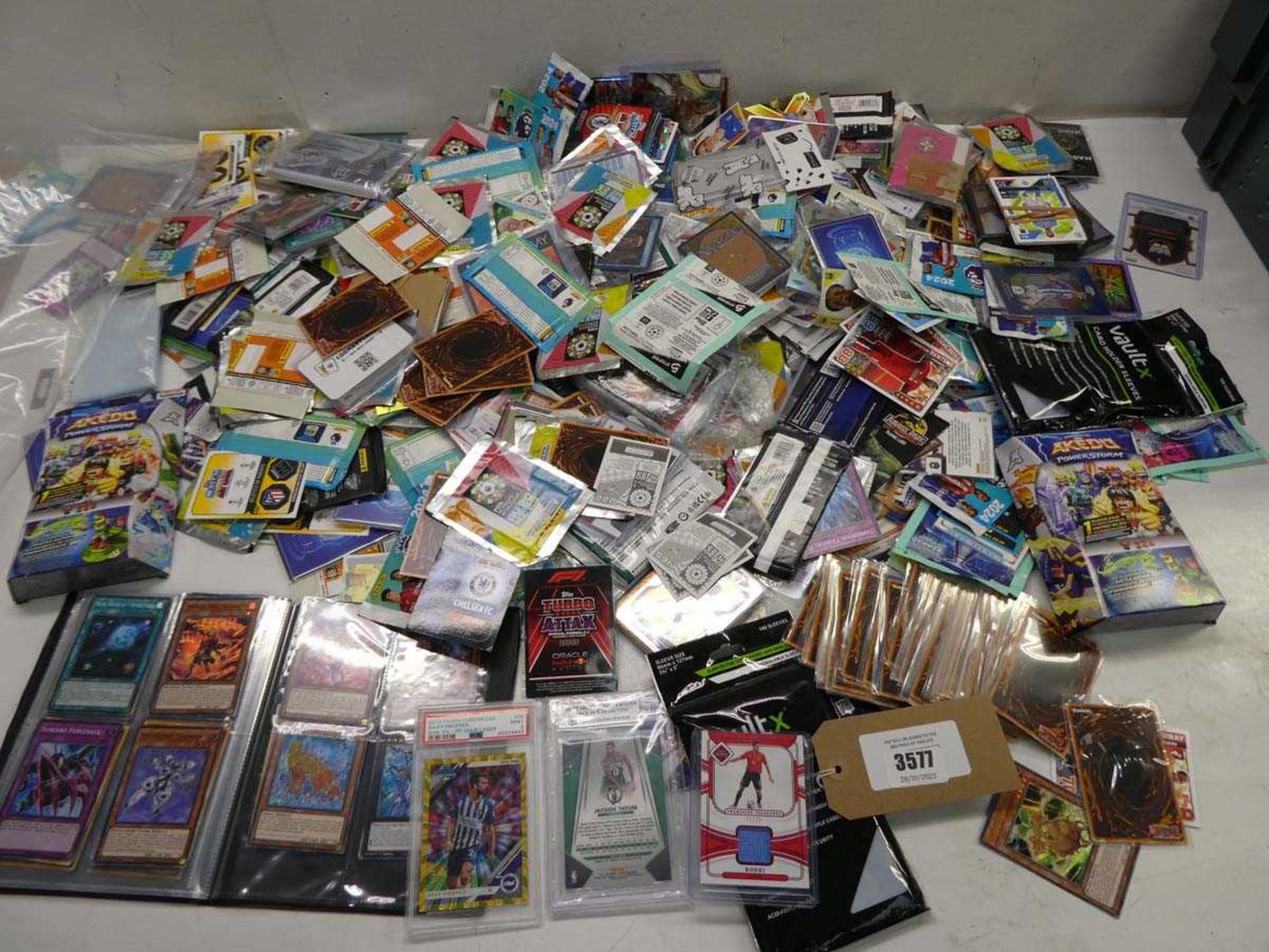 +VAT Selection of collectable trading cards including FIFA women's world cup, Premier League, Yu-