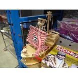 Wooden pirate ship