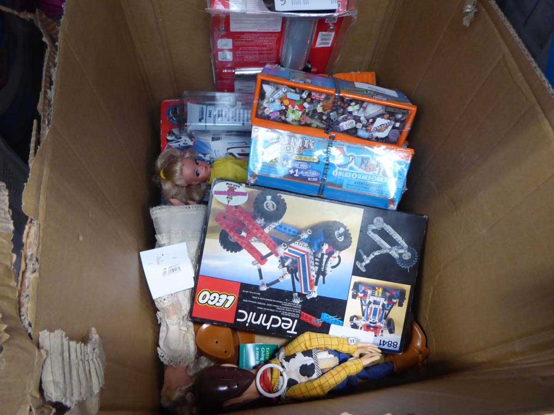 +VAT Build you Own engine, puzzles, dolls etc., plus a box of frisbees - Image 2 of 2