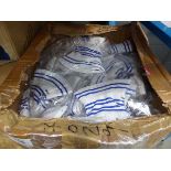 +VAT Box of blue and white striped hats