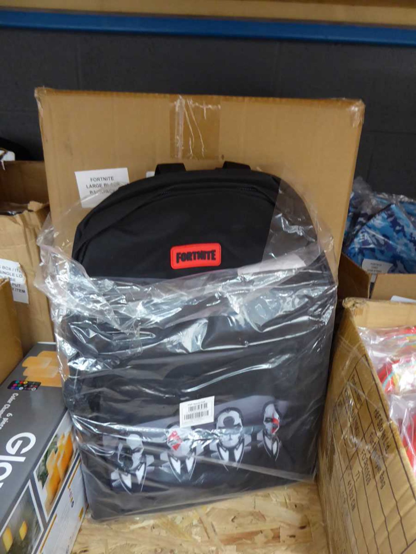 +VAT Box of Fortnite large black backpacks