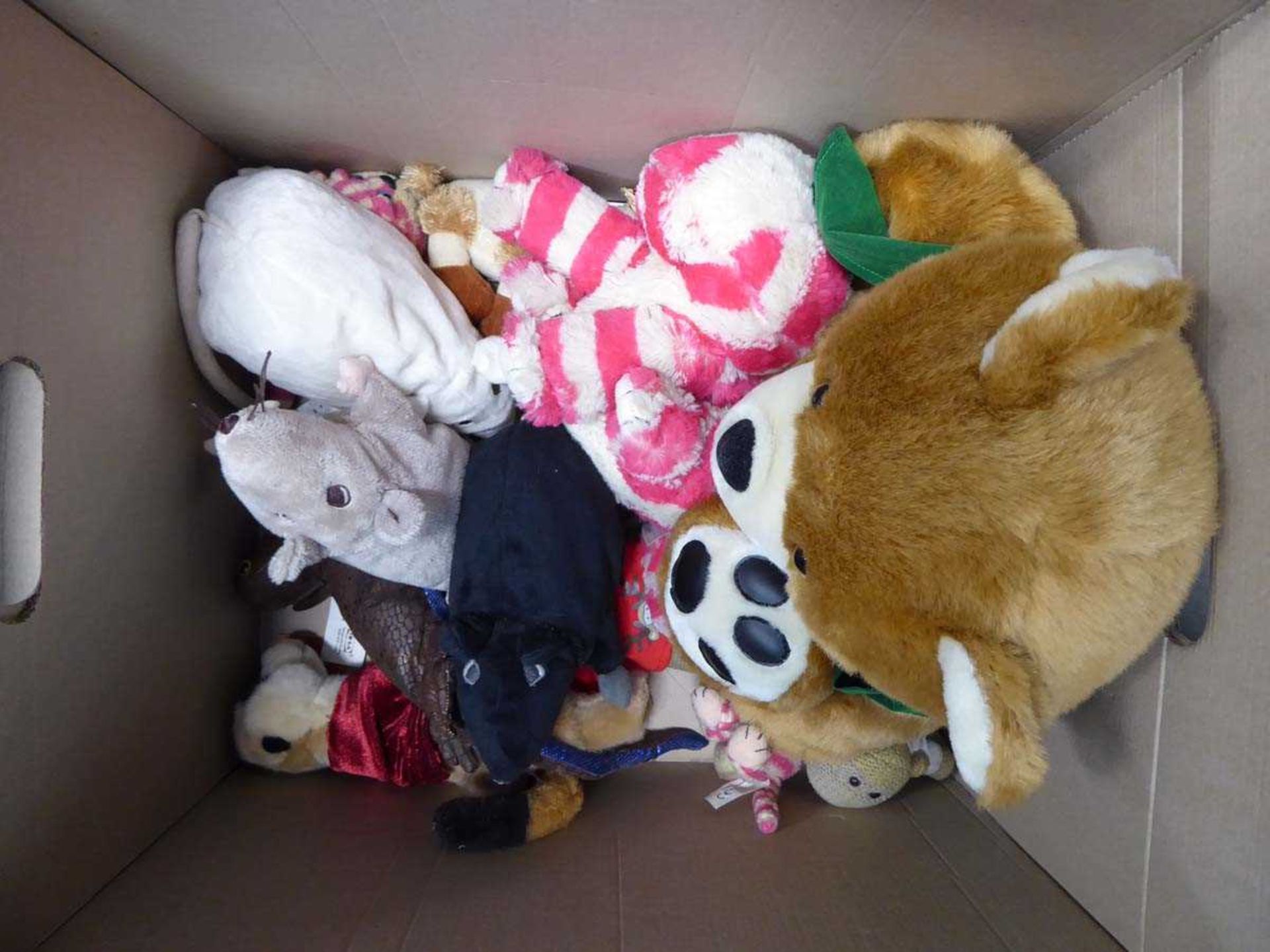 Box of soft toys