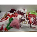 +VAT Selection of Father Christmas and elf fancy dress costumes