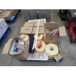 +VAT Pallet containing mats, high build primo filler, tape, pieces of board etc