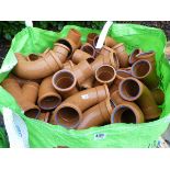 Large bag of 90 degree bends and other drainage fittings