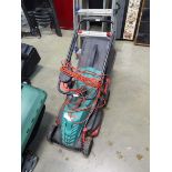 Bosch electric lawn mower with grass box