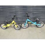 Two balance bikes