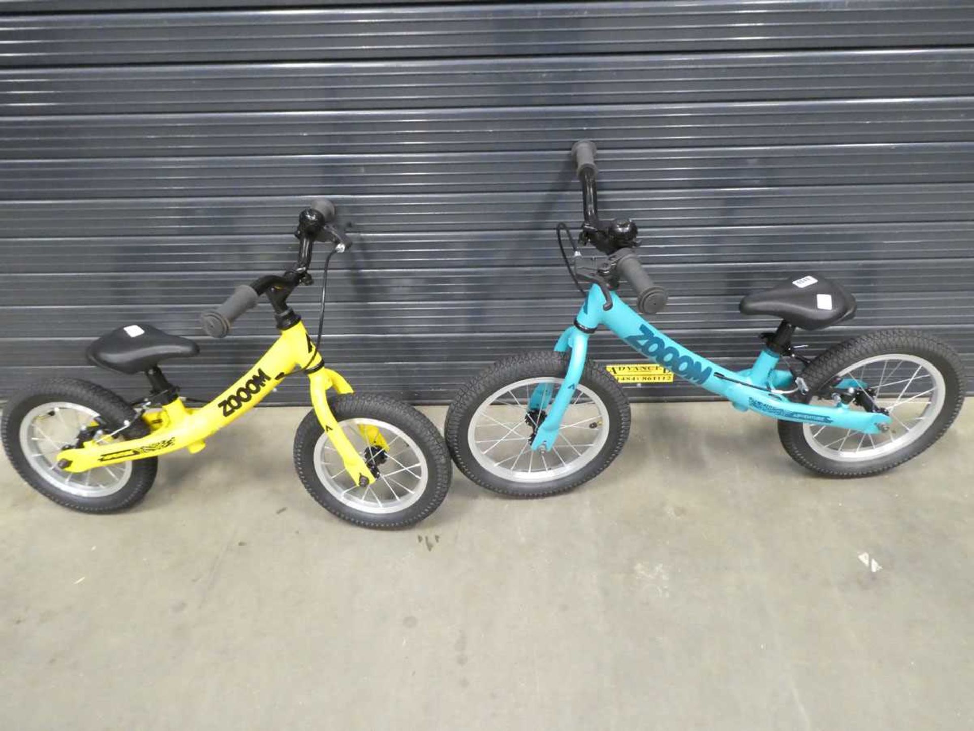 Two balance bikes
