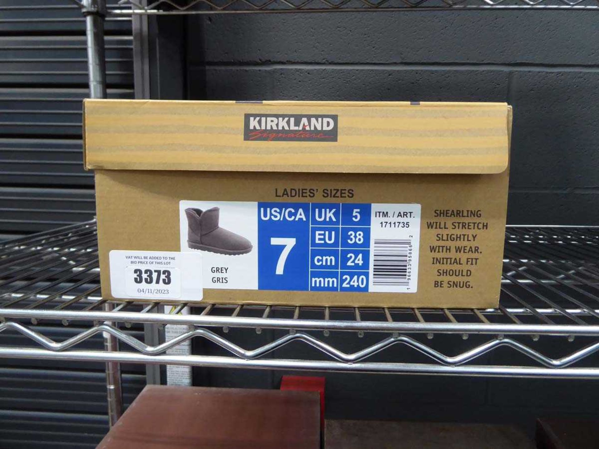 +VAT Boxed pair of ladies Kirkland Shearling boots, size 5 - Image 2 of 2