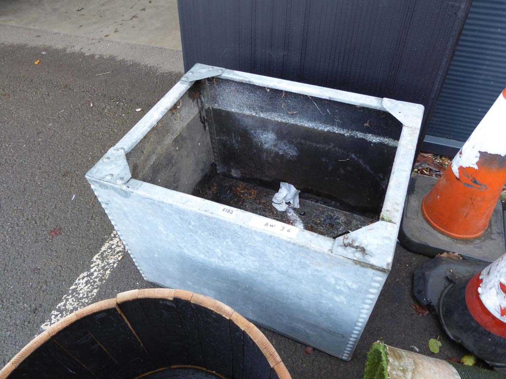 Galvanised water tank