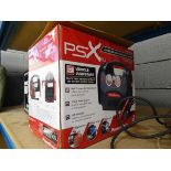 Boxed PSX jump starter and compressor