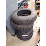 +VAT Five assorted tyres
