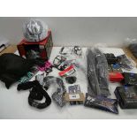+VAT Cycle helmets, bike combination locks & chains, inner tubes, mud guards, pedals, rim lock and