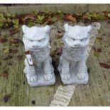 Pair of fu dog statues