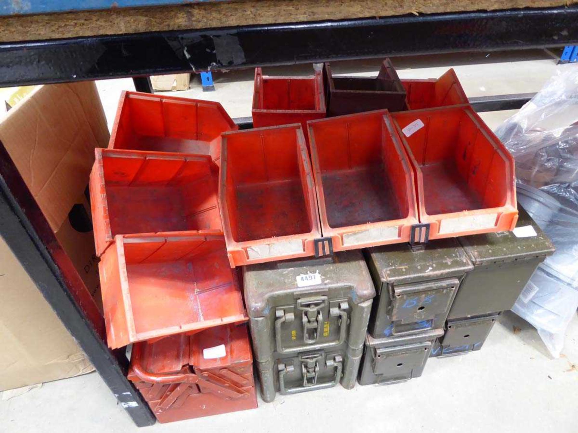 Qty of ammo boxes and linbins