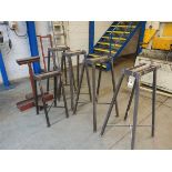 +VAT Six various fabricated steel roller work stands