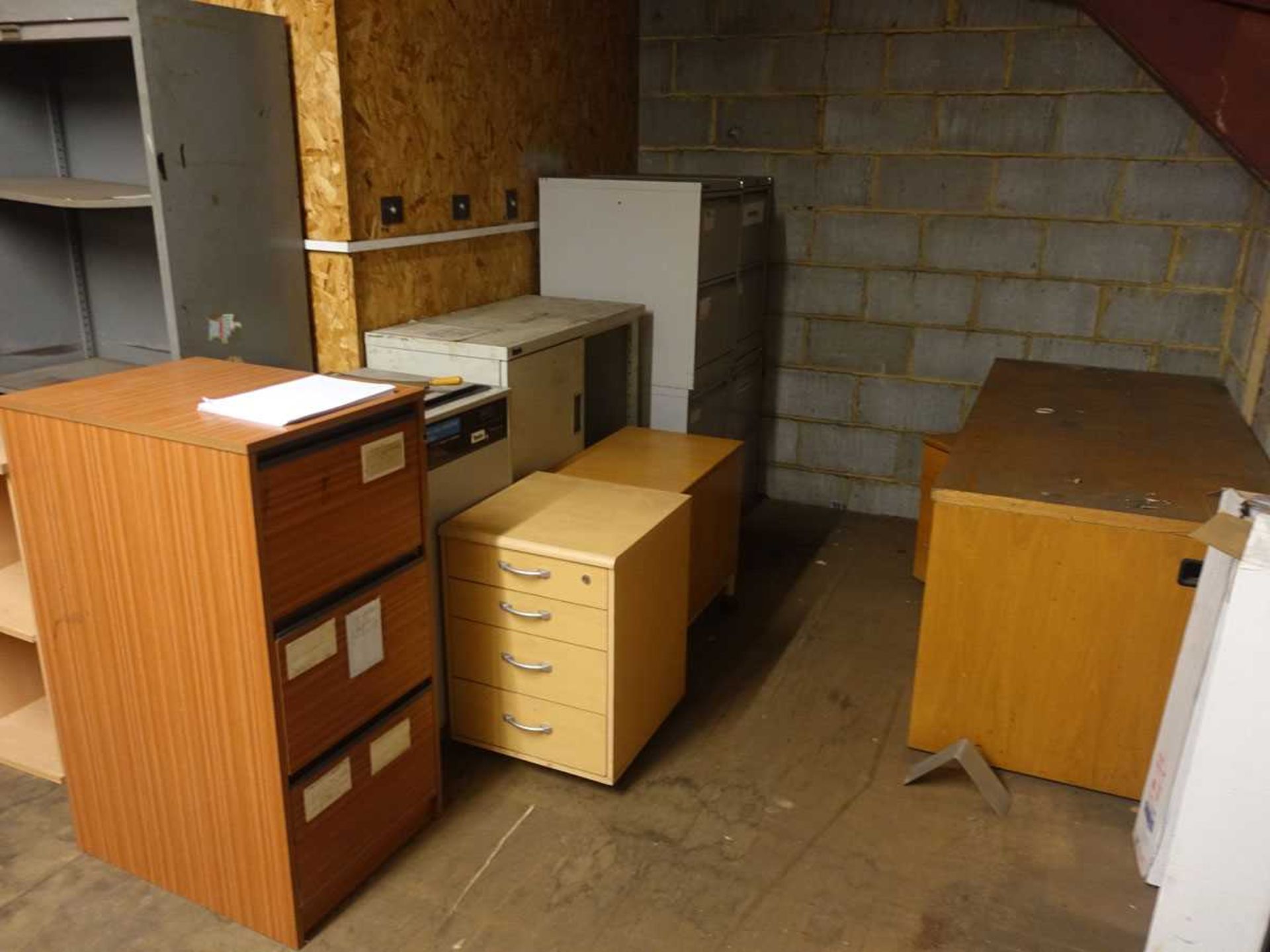 +VAT The contents of the first floor inner store comprising 6 four drawer filing cabinets, a two - Image 4 of 5