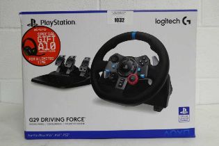+VAT Logitech G29 Driving Force racing wheel with racing pedals and headphones for PlayStation 3,