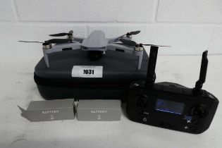 +VAT Quad drone with GPS positioning camera in carry case with 2 batteries, remote, etc.