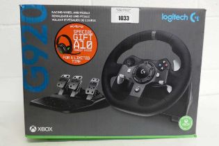 +VAT Logitech G920 racing wheel with pedals and headphones for (Xbox compatible)