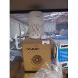 +VAT Boxed NSA Compact Cool table top fan, together with a Levoit air purifier