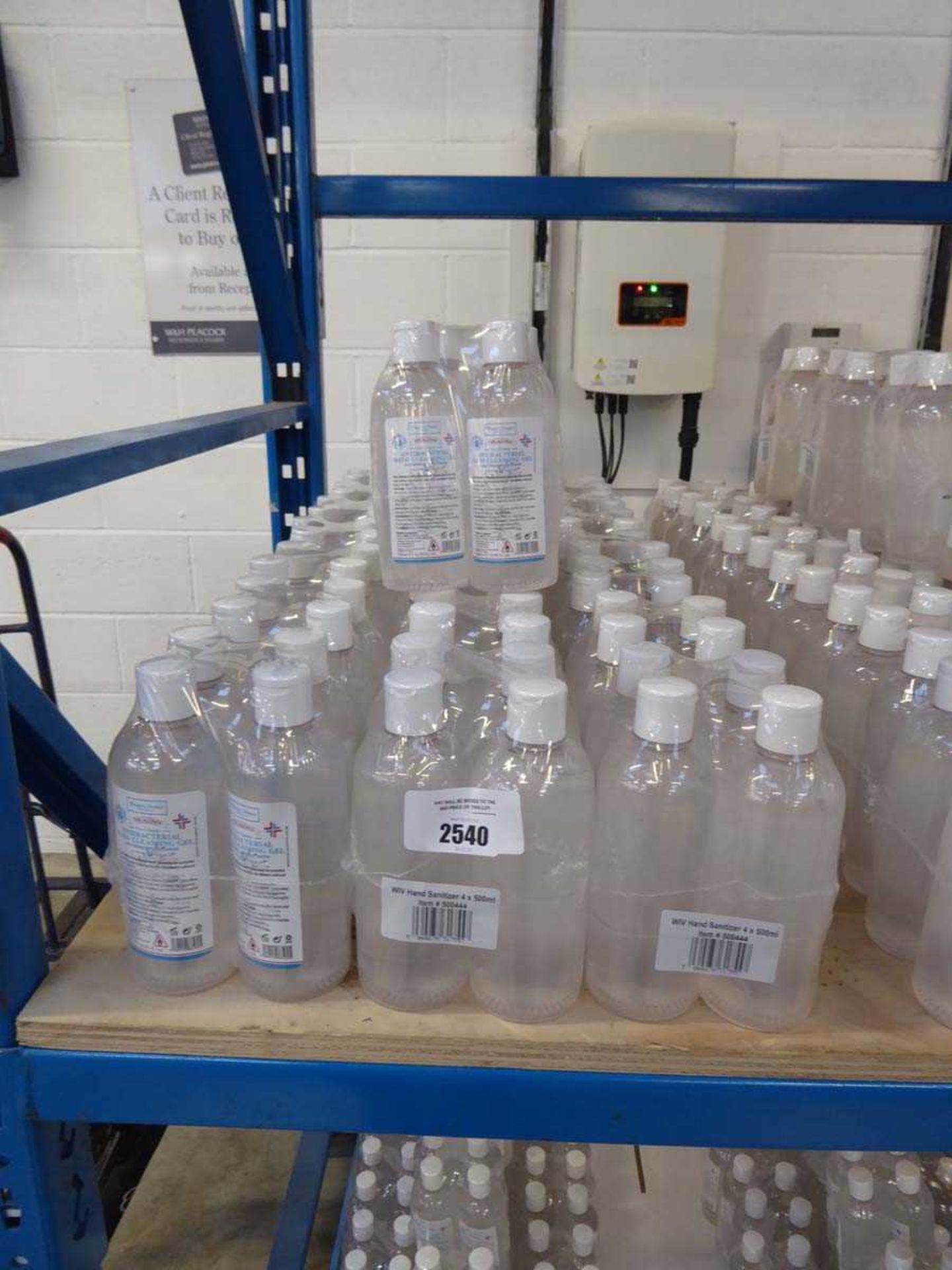 +VAT 100 500ml bottles of antibacterial hand cleansing gel
