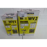 +VAT Boxed KArcher WV1 window vacuum cleaner with boxed Karcher WV2 window vacuum cleaner