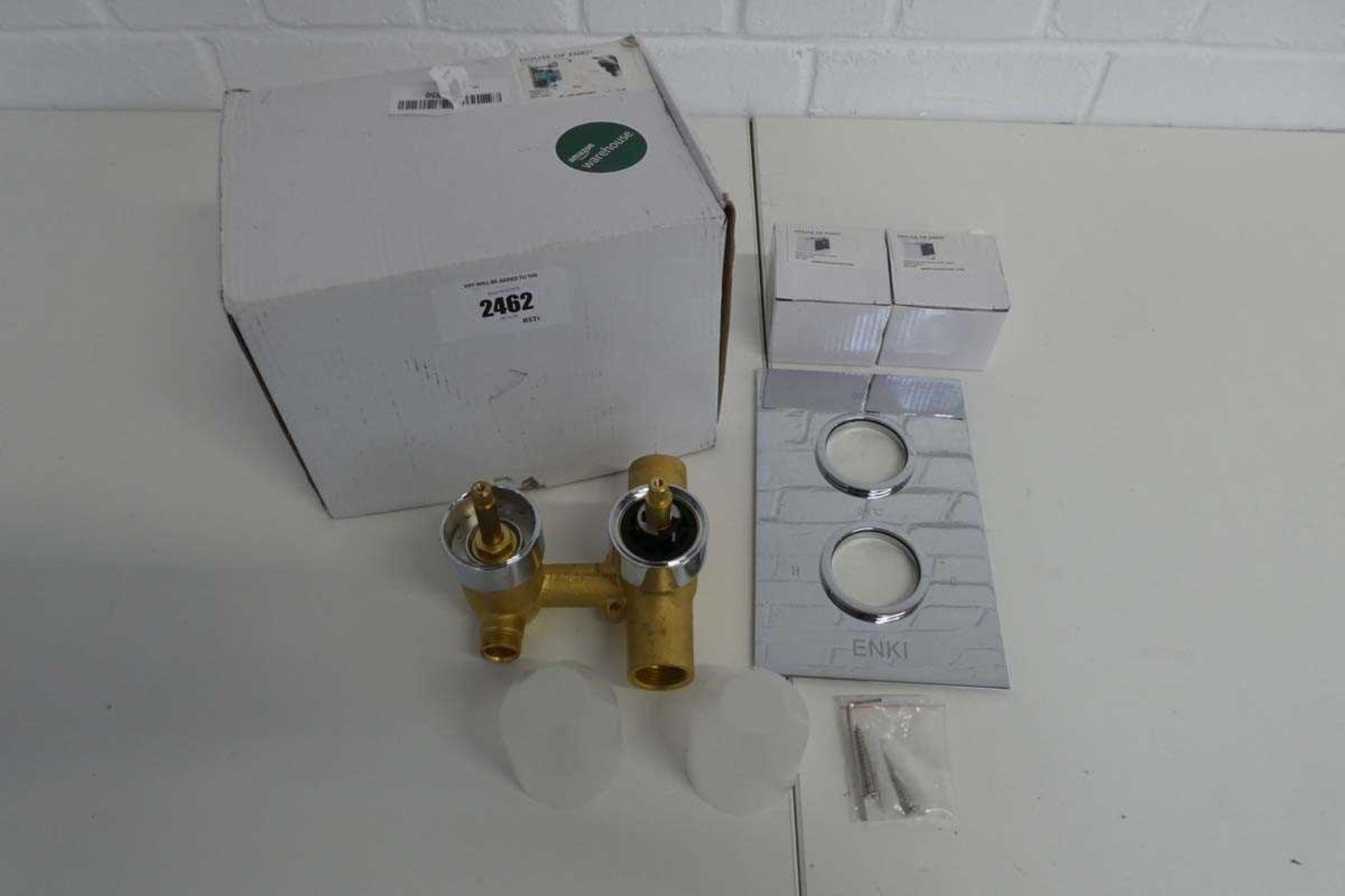 +VAT Boxed House of Enki wall mounted shower tap