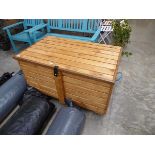 Wooden outdoor storage box
