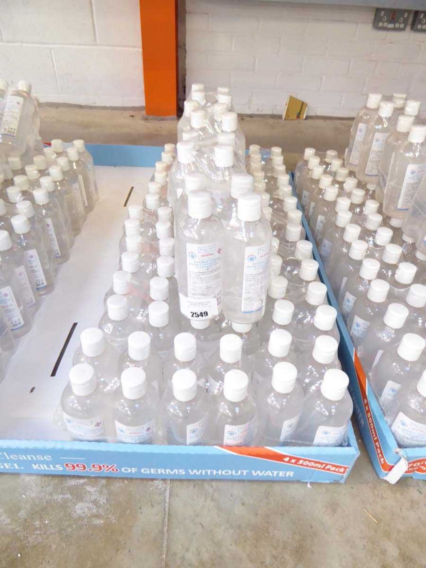 +VAT 100 500ml bottles of antibacterial hand cleansing gel