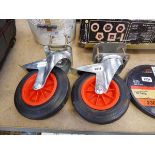 Pair of heavy duty gate wheels