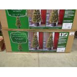 +VAT 4.5' artificial pre-lit Christmas tree with warm white and multicoloured light setting, boxed
