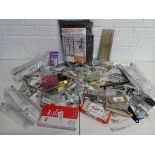 +VAT Bag containing a large quantity of various door handles in mixed colours and sizes, various