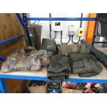 Quantity of mixed fishing clothing, to include a pair of Toggi wellington boots, Daiwa waterproof