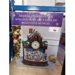 +VAT Boxed Christmas musical cuckoo clock