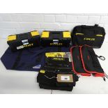 +VAT Large Draper zip-up tool bag, together with 2 Stanley 12.5in. tool boxes, a pair of Connex