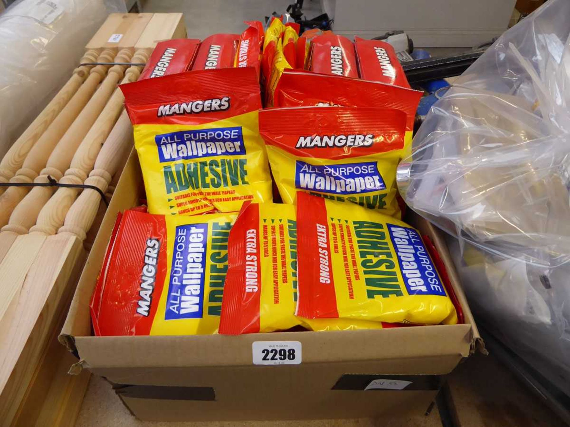 Box containing Mangers all purpose wallpaper paste